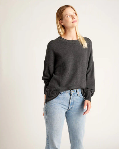 100% Organic Cotton Boyfriend Crew Sweater