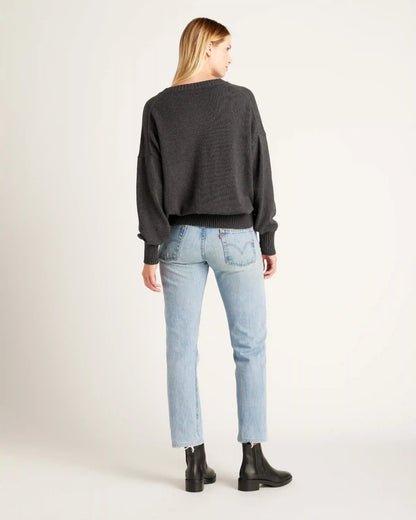 100% Organic Cotton Boyfriend Crew Sweater