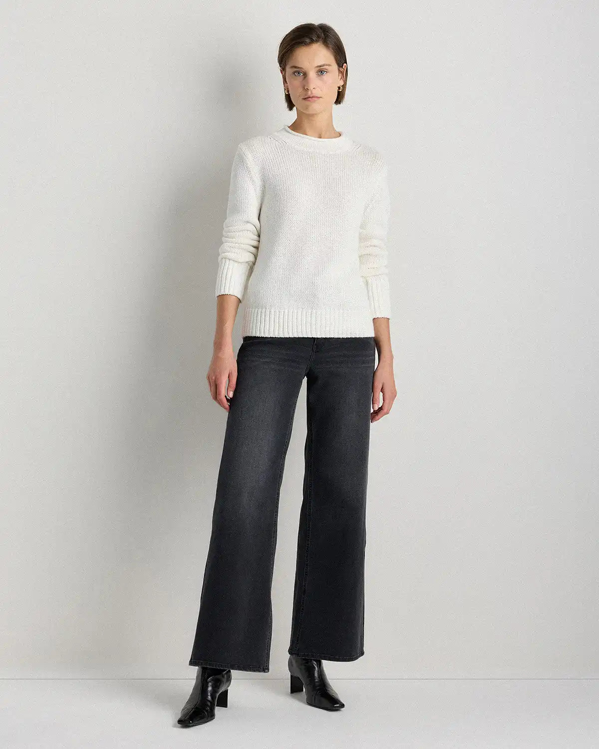 100% Organic Cotton Roll Neck Sweater