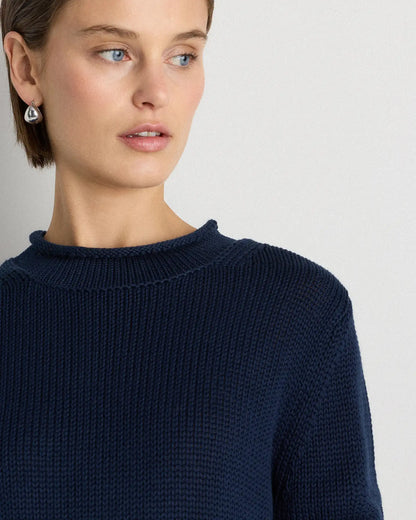 100% Organic Cotton Roll Neck Sweater
