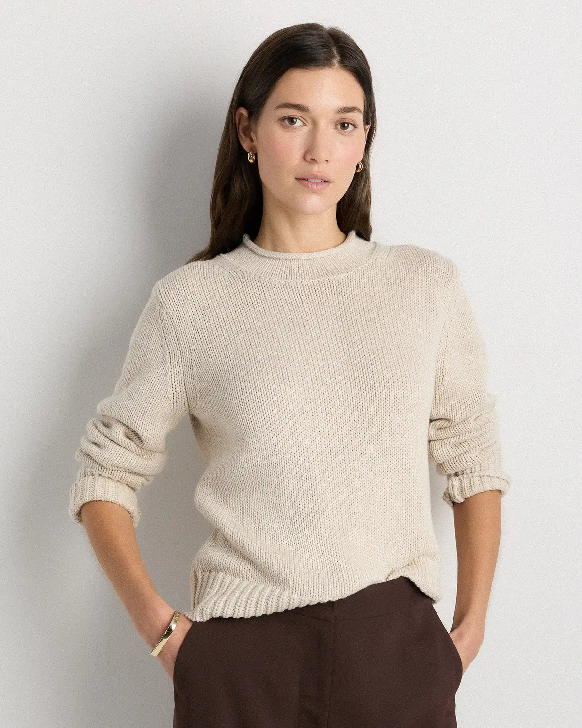 100% Organic Cotton Roll Neck Sweater