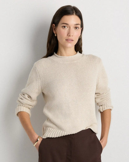 100% Organic Cotton Roll Neck Sweater