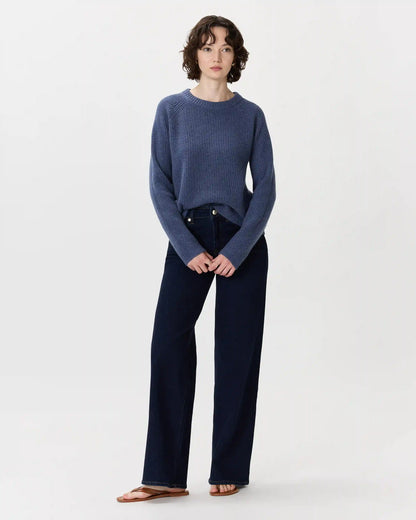 Mongolian Cashmere Fisherman Crewneck Sweater