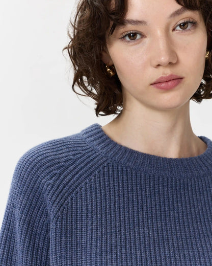 Mongolian Cashmere Fisherman Crewneck Sweater