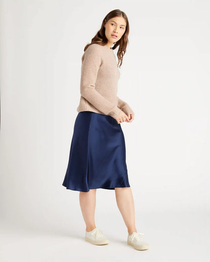 Mongolian Spring Cashmere Fisherman Crewneck Sweater