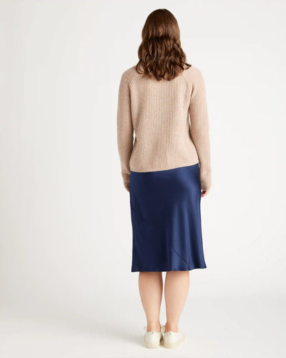 Mongolian Spring Cashmere Fisherman Crewneck Sweater