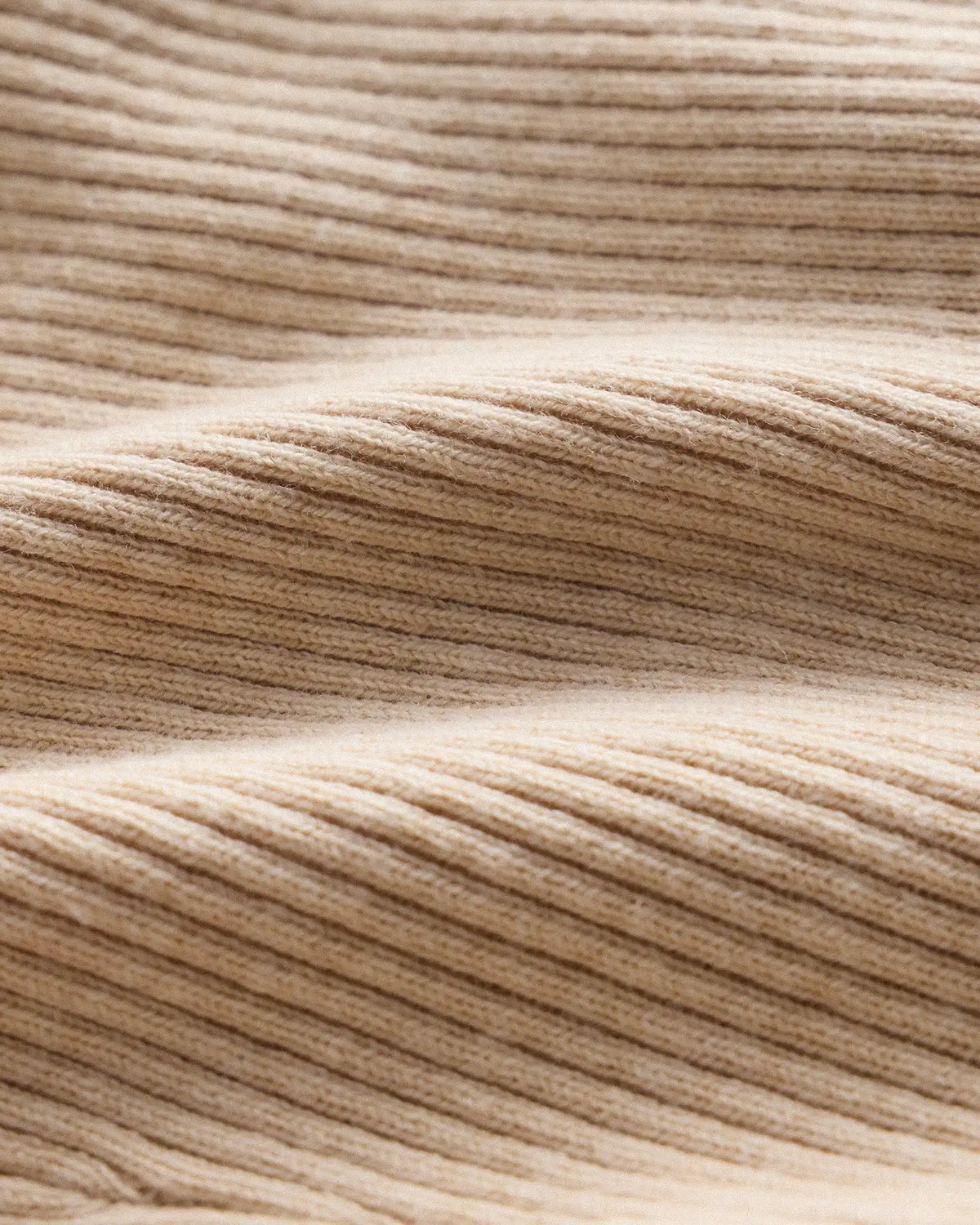 Cotton Cashmere Fitted Ribbed Cardigan
