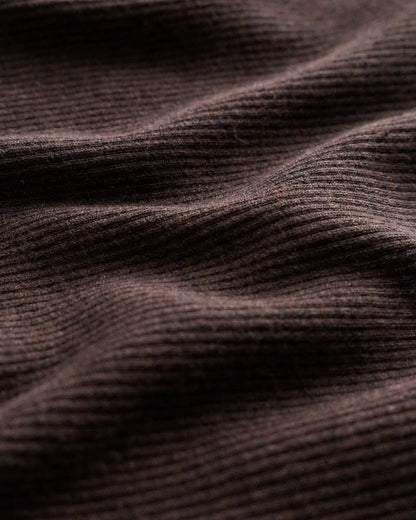 Cotton Cashmere Fitted Ribbed Cardigan