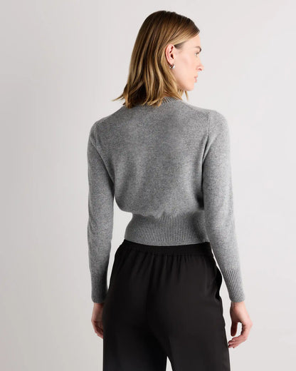 Mongolian Cashmere Shrunken Crewneck Sweater