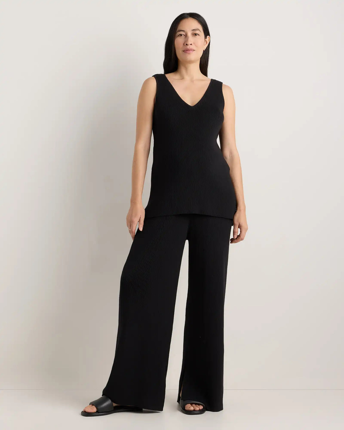 Cotton Cashmere Maternity and Nursing V-Neck Tank