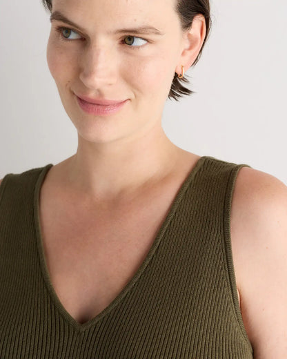 Cotton Cashmere Maternity and Nursing V-Neck Tank