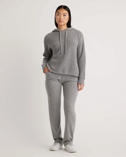 Mongolian Spring Cashmere Fisherman Pullover Hoodie