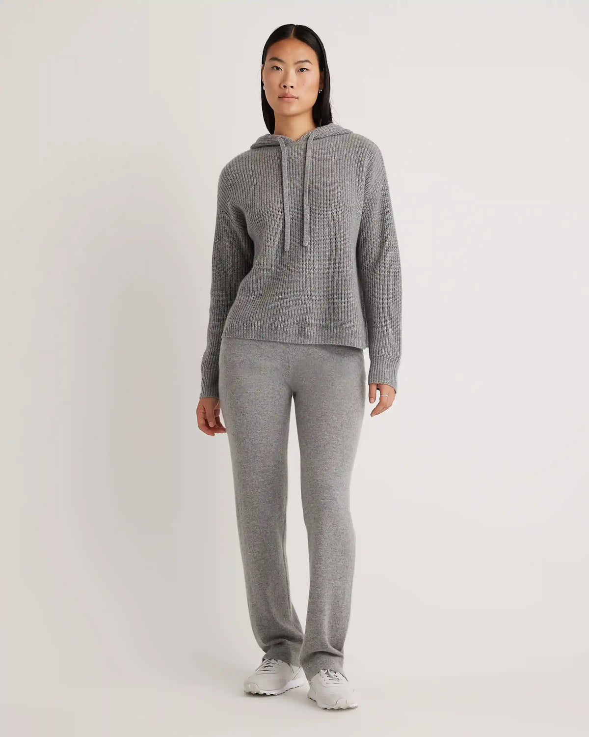 Mongolian Spring Cashmere Fisherman Pullover Hoodie