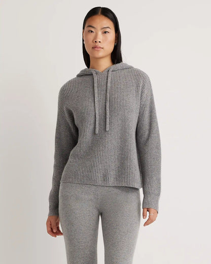 Mongolian Spring Cashmere Fisherman Pullover Hoodie