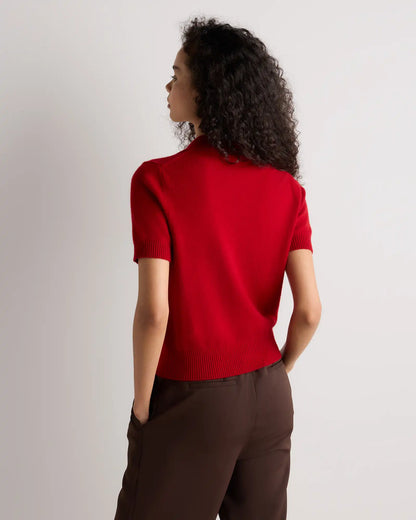 Mongolian Cashmere Short Sleeve Polo