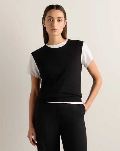 Lightweight Cotton Cashmere Sweater Tank