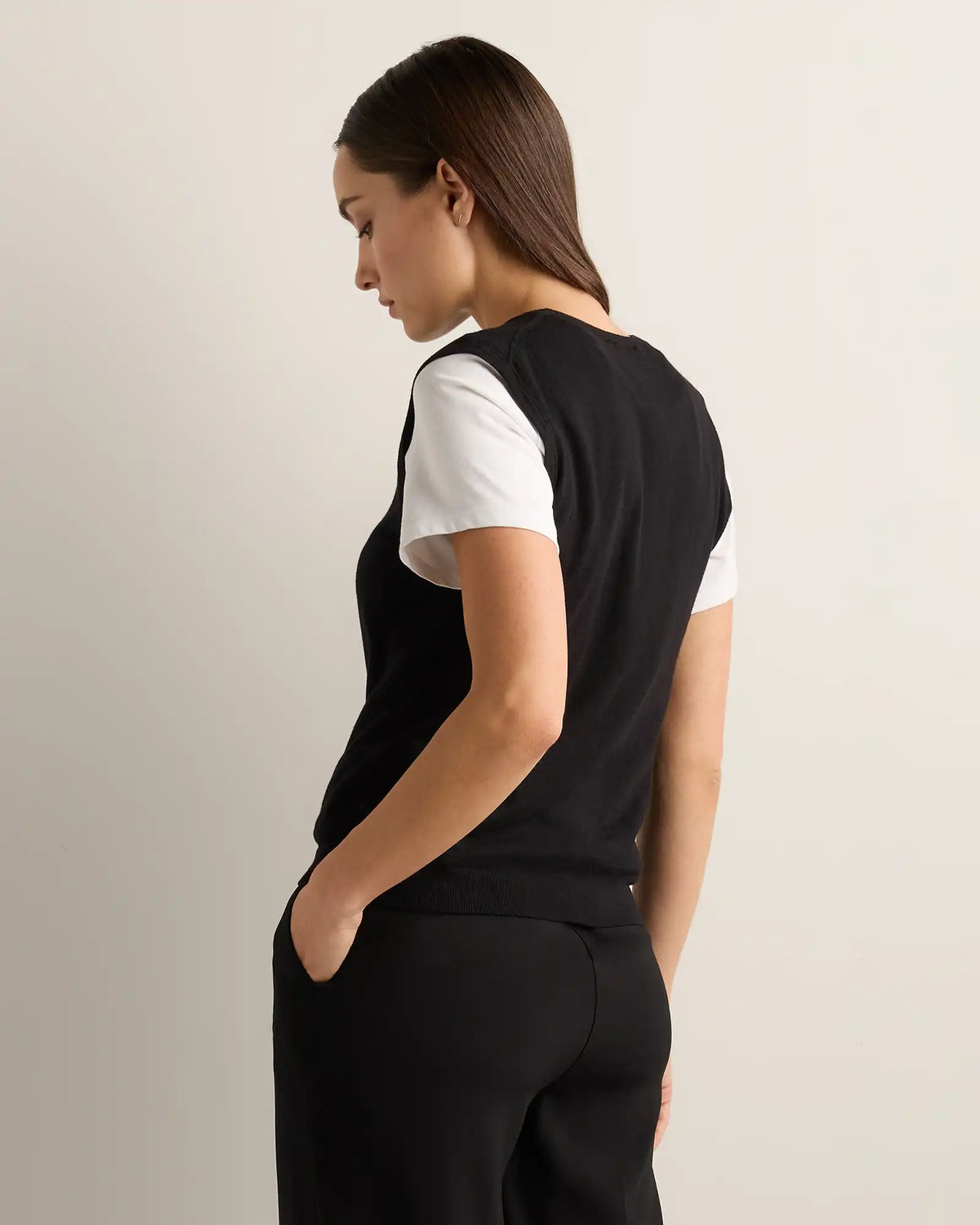 Lightweight Cotton Cashmere Sweater Tank