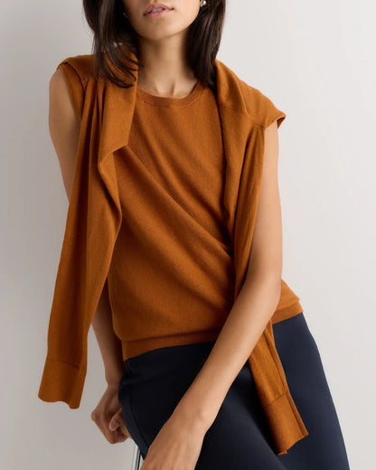 Lightweight Cotton Cashmere Sweater Tank