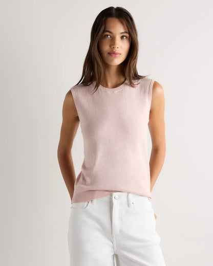 Lightweight Cotton Cashmere Sweater Tank