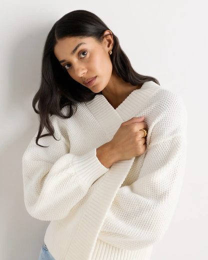 100% Organic Cotton Waffle Stitch Open Cardigan