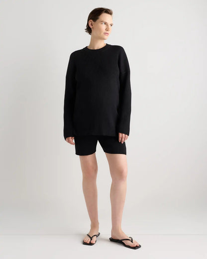 Cotton Cashmere Oversized Maternity Sweater