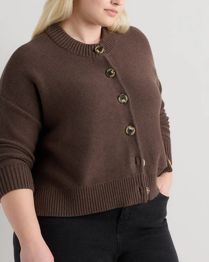 100% Organic Cotton Cropped Cardigan