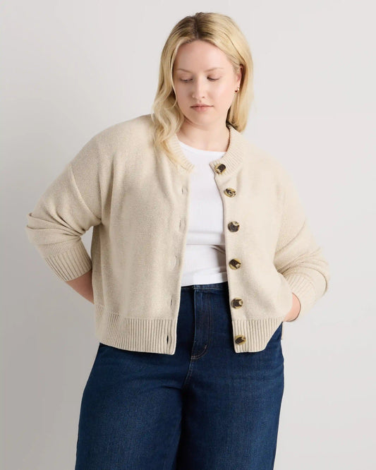100% Organic Cotton Cropped Cardigan
