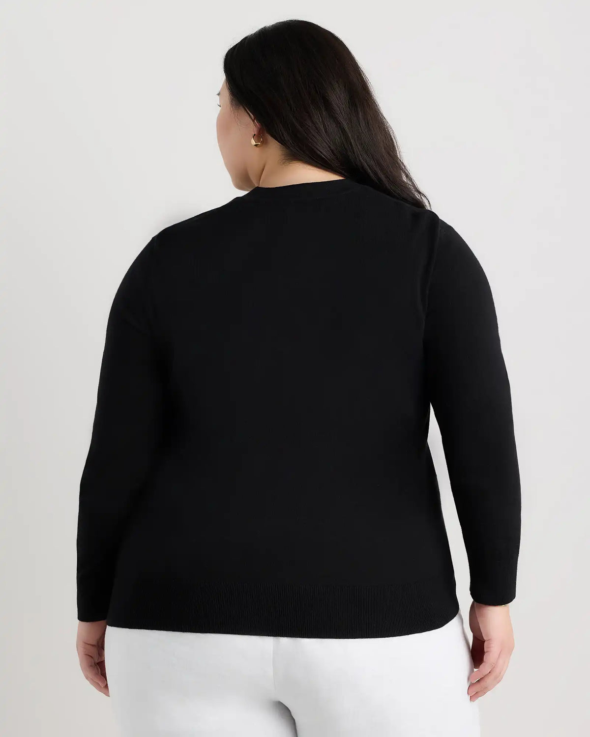 Lightweight Cotton Cashmere Crew Sweater