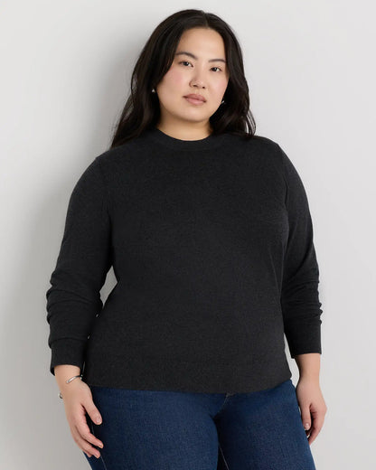 Lightweight Cotton Cashmere Crew Sweater