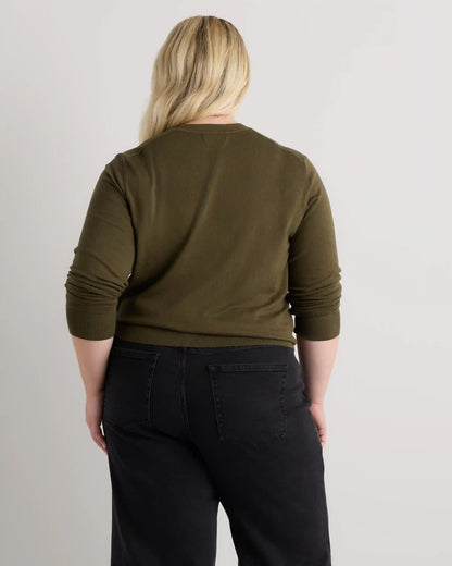 Lightweight Cotton Cashmere Crew Sweater