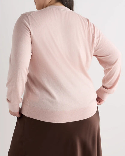 Lightweight Cotton Cashmere Crew Sweater