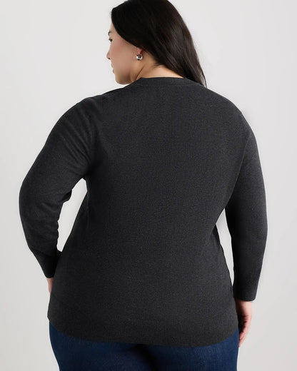 Lightweight Cotton Cashmere V-Neck Sweater