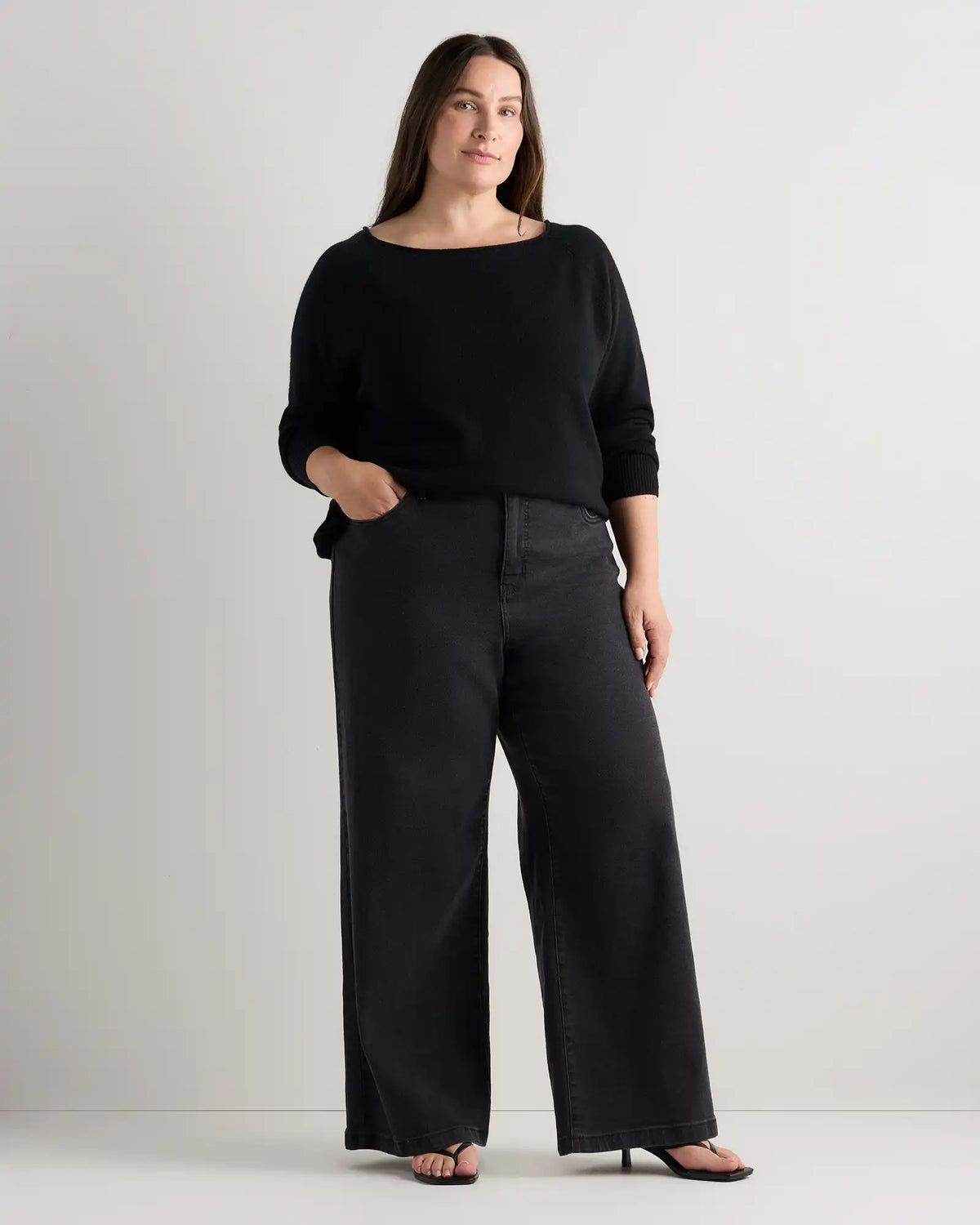 Mongolian Cashmere Boatneck Sweater