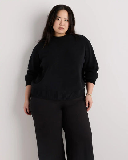 Mongolian Cashmere Oversized Crewneck Sweater