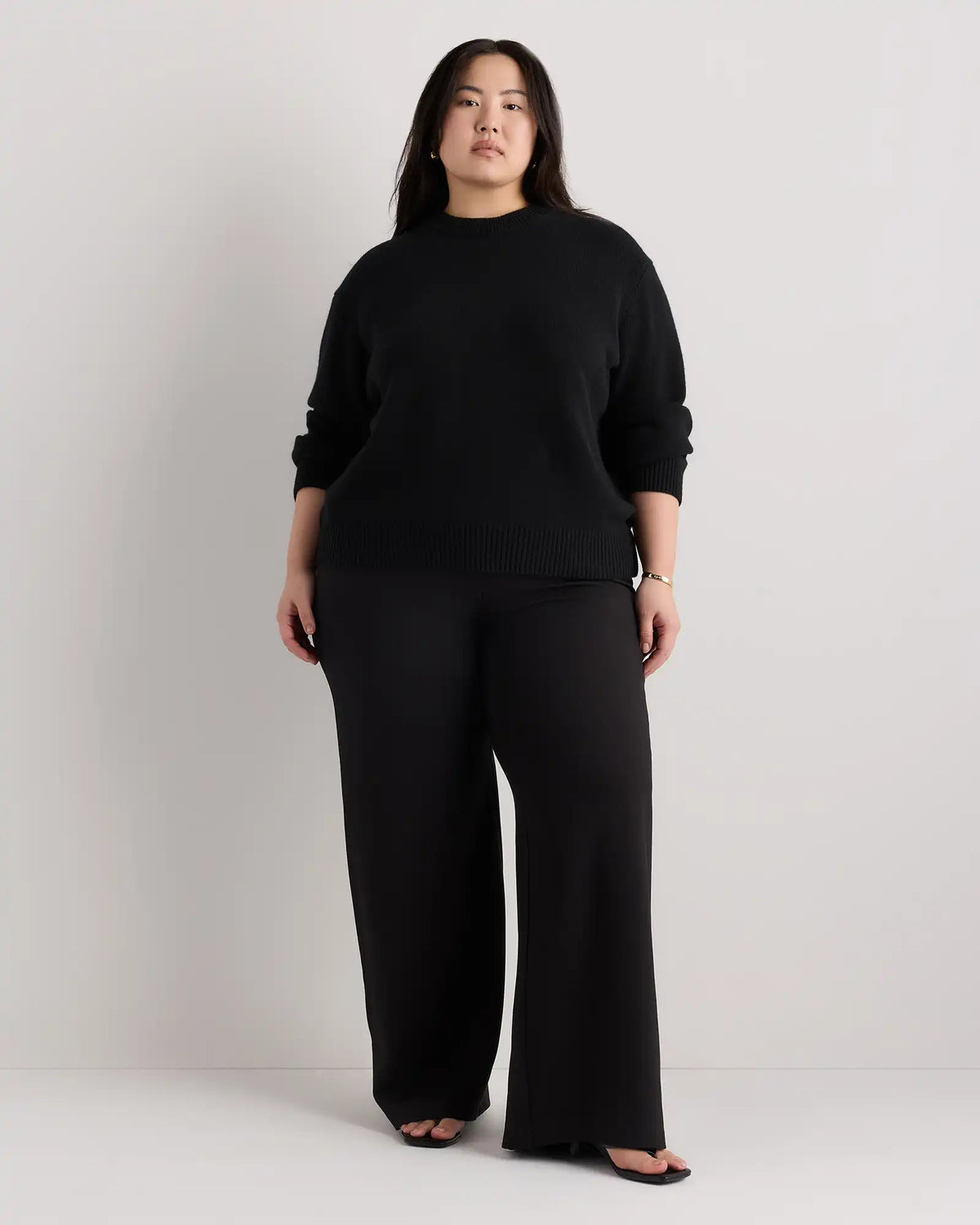 Mongolian Cashmere Oversized Crewneck Sweater