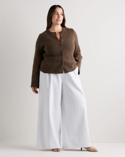 Mongolian Cashmere Structured Cardigan