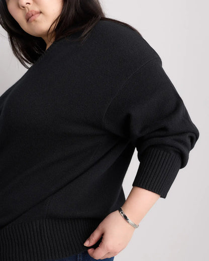 Mongolian Cashmere Oversized Crewneck Sweater