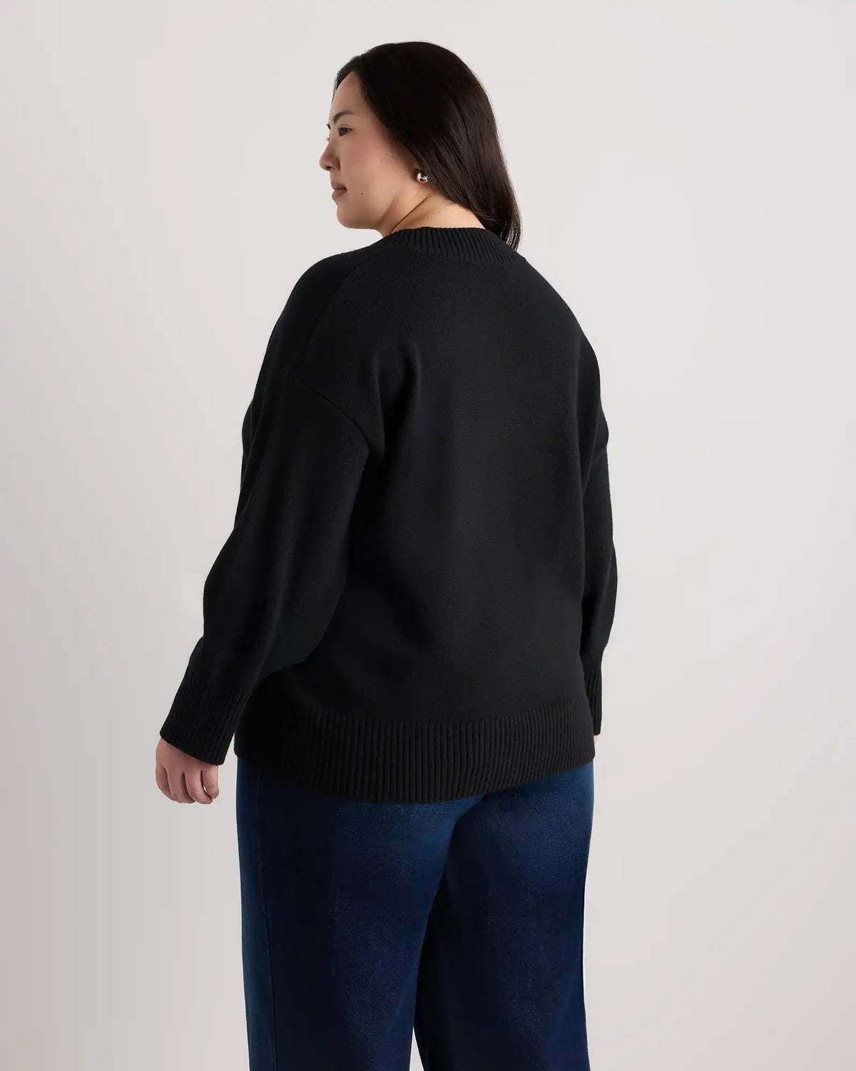 Mongolian Cashmere Oversized V-Neck Sweater