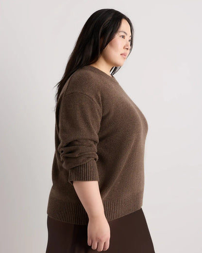 Mongolian Cashmere Oversized Crewneck Sweater
