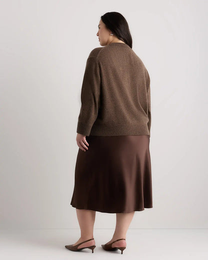 Mongolian Cashmere Oversized Crewneck Sweater