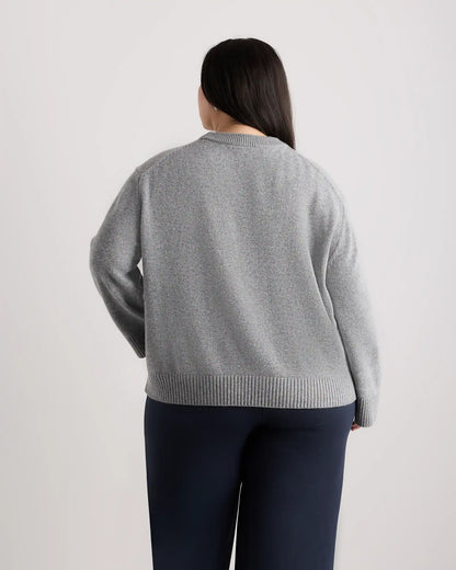 Mongolian Cashmere Oversized Crewneck Sweater