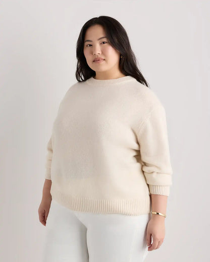 Mongolian Cashmere Oversized Crewneck Sweater