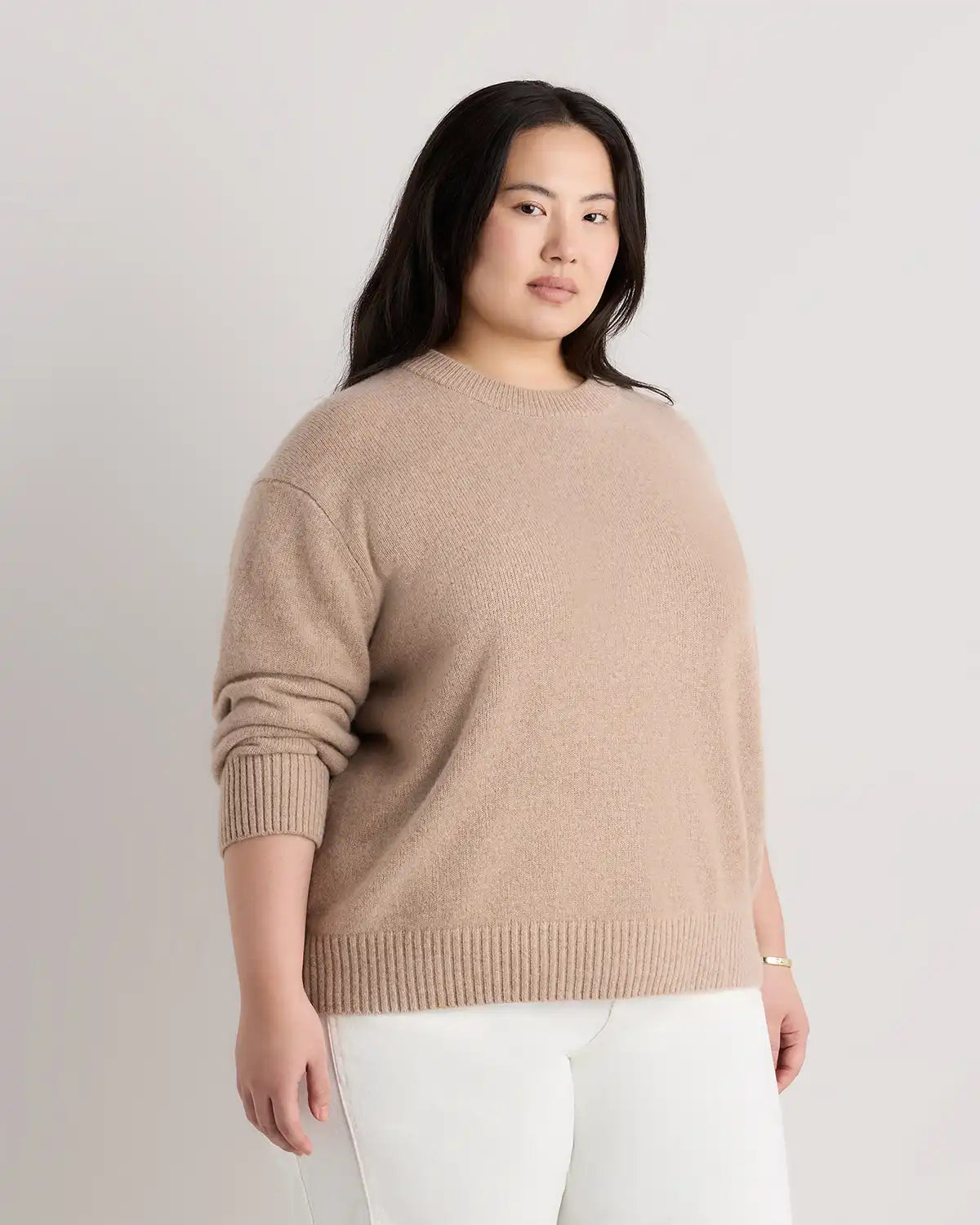 Mongolian Cashmere Oversized Crewneck Sweater