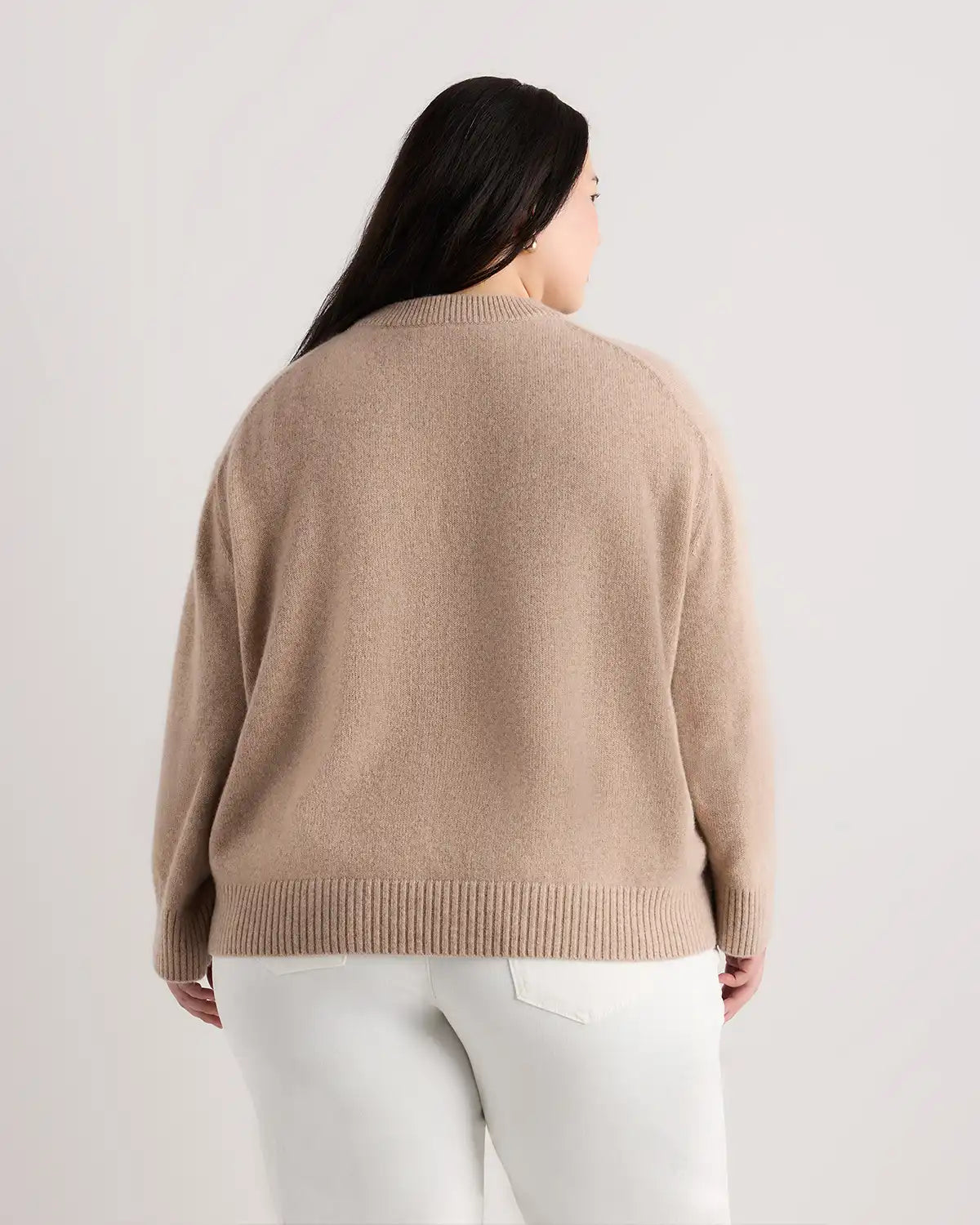 Mongolian Cashmere Oversized Crewneck Sweater