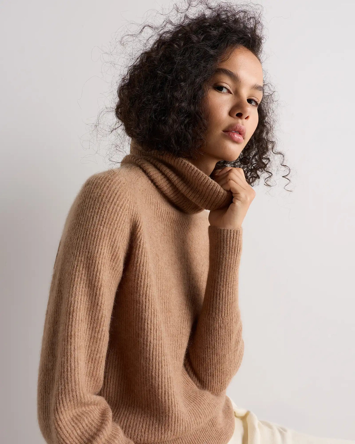 Lightweight Baby Alpaca Turtleneck
