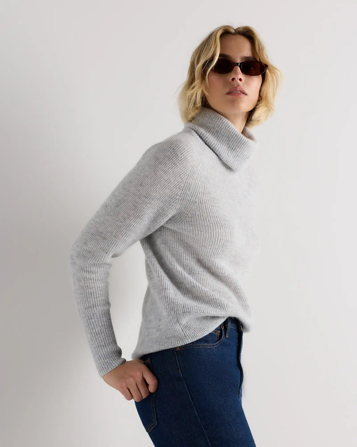 Lightweight Baby Alpaca Turtleneck