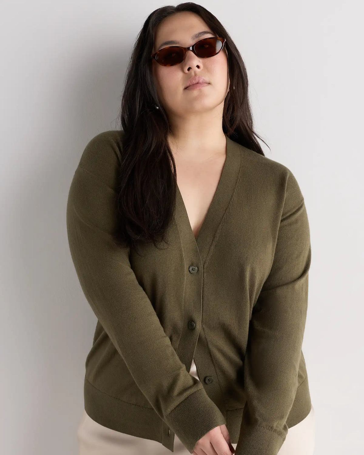 Lightweight Cotton Cashmere Cardigan