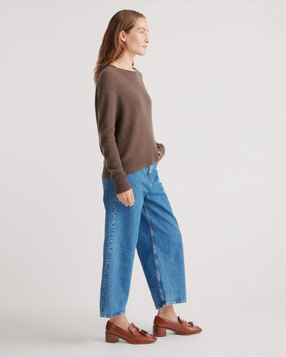 Mongolian Spring Cashmere Boatneck Sweater
