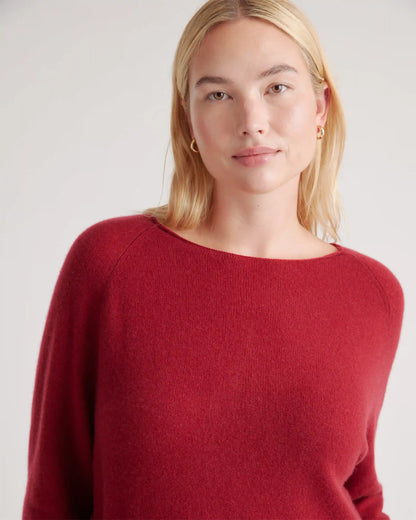 Mongolian Cashmere Boatneck Sweater
