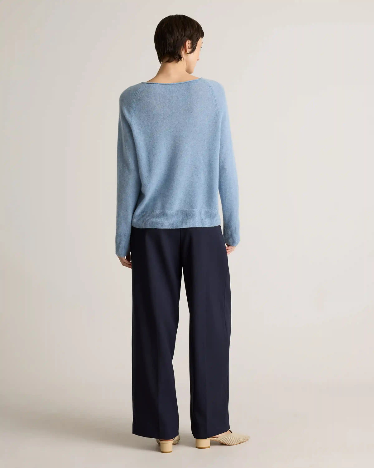 Mongolian Cashmere Boatneck Sweater